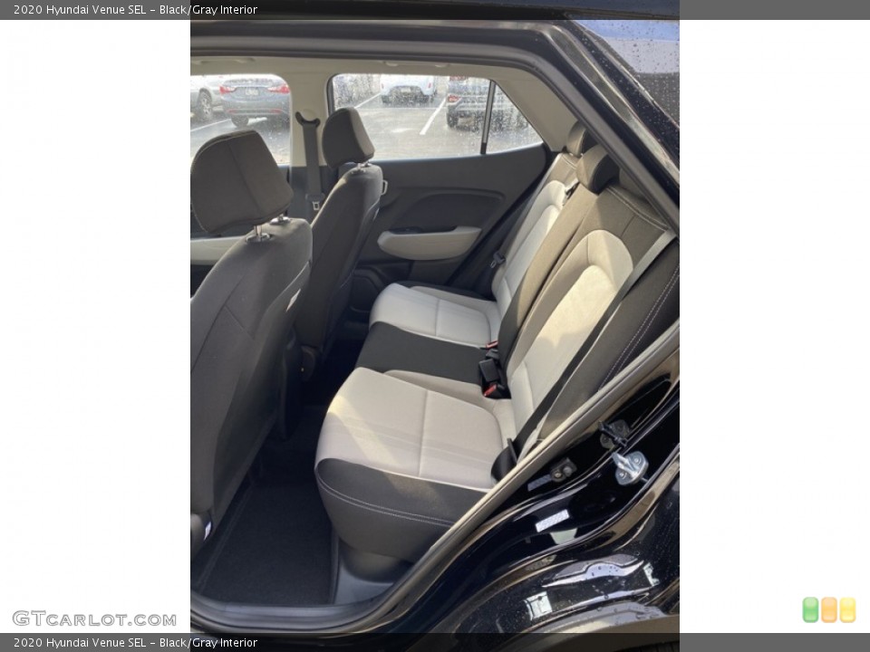 Black/Gray Interior Rear Seat for the 2020 Hyundai Venue SEL #136613046