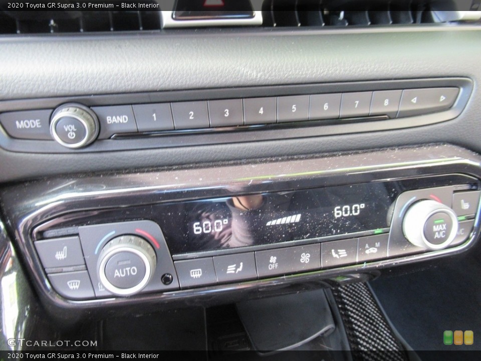 Black Interior Controls for the 2020 Toyota GR Supra 3.0 Premium #136614575