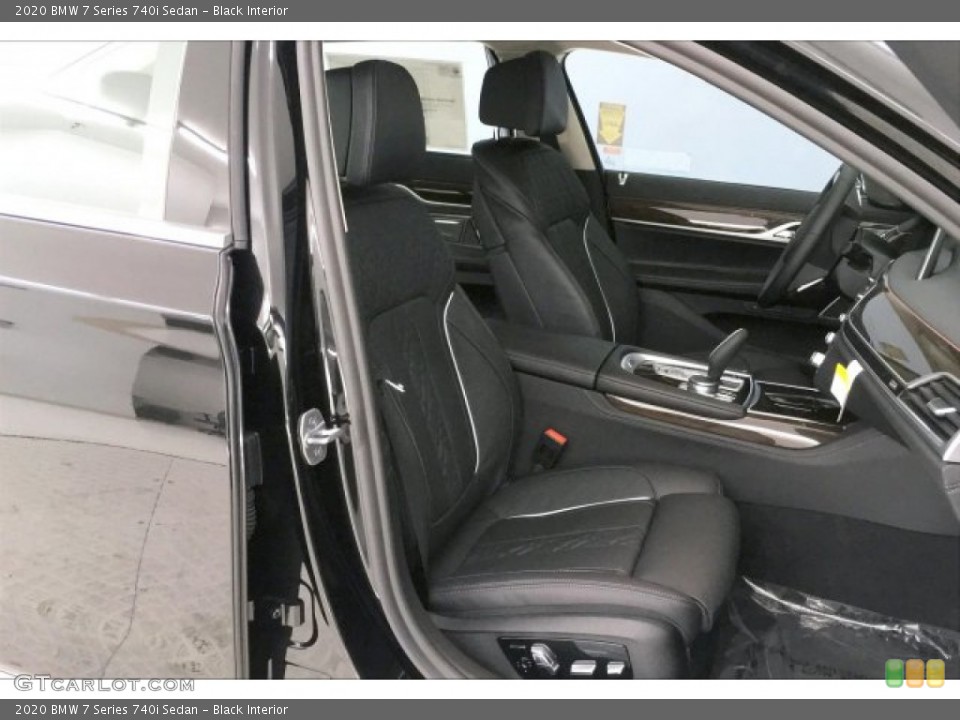 Black Interior Front Seat for the 2020 BMW 7 Series 740i Sedan #136616438