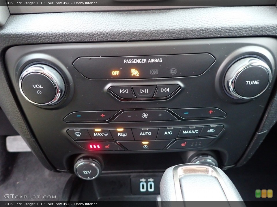 Ebony Interior Controls for the 2019 Ford Ranger XLT SuperCrew 4x4 #136616966