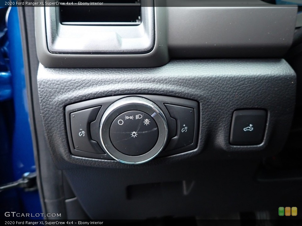 Ebony Interior Controls for the 2020 Ford Ranger XL SuperCrew 4x4 #136617896