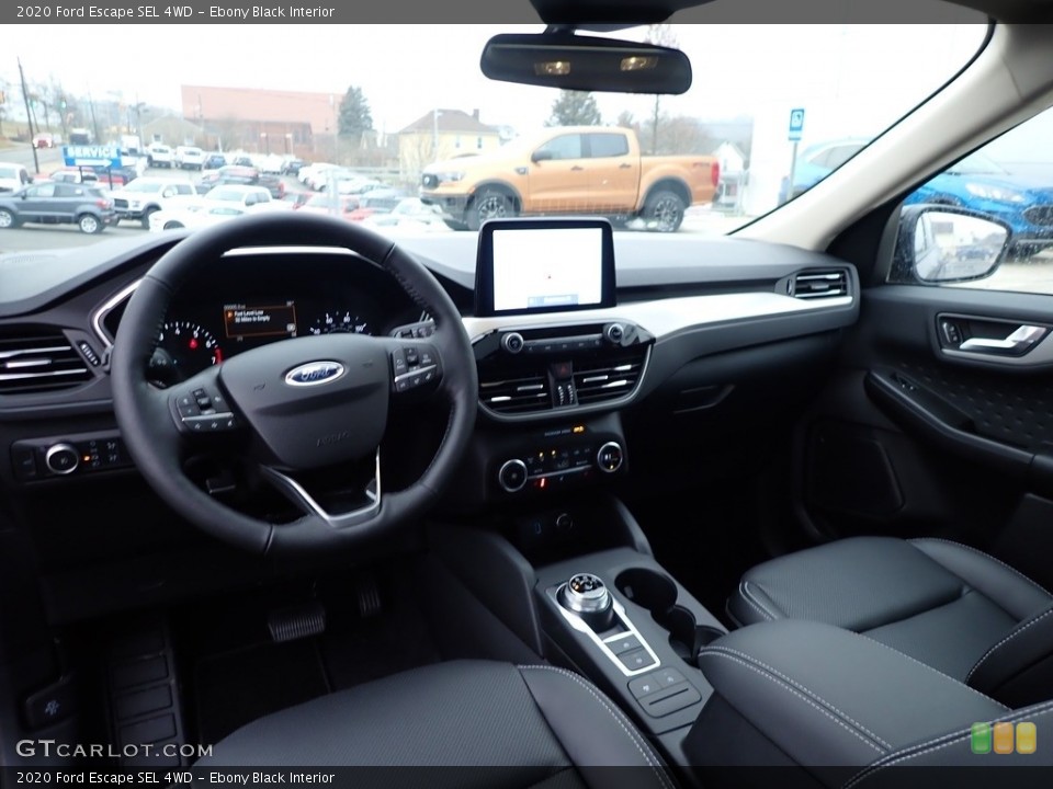 Ebony Black Interior Front Seat for the 2020 Ford Escape SEL 4WD #136618283