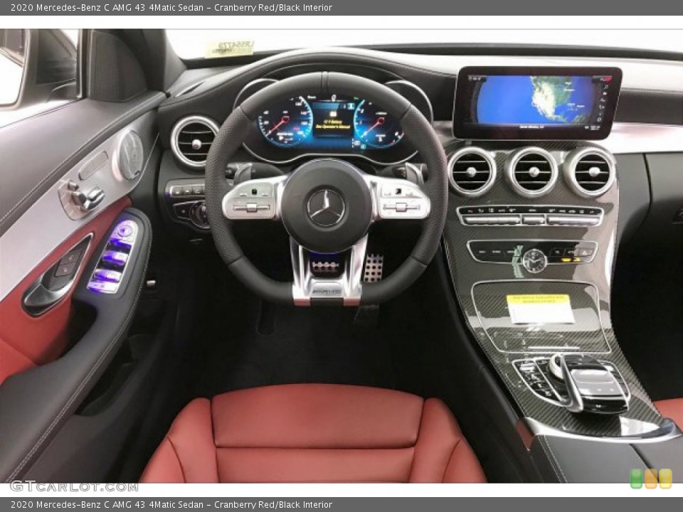 Cranberry Red/Black Interior Dashboard for the 2020 Mercedes-Benz C AMG 43 4Matic Sedan #136618373