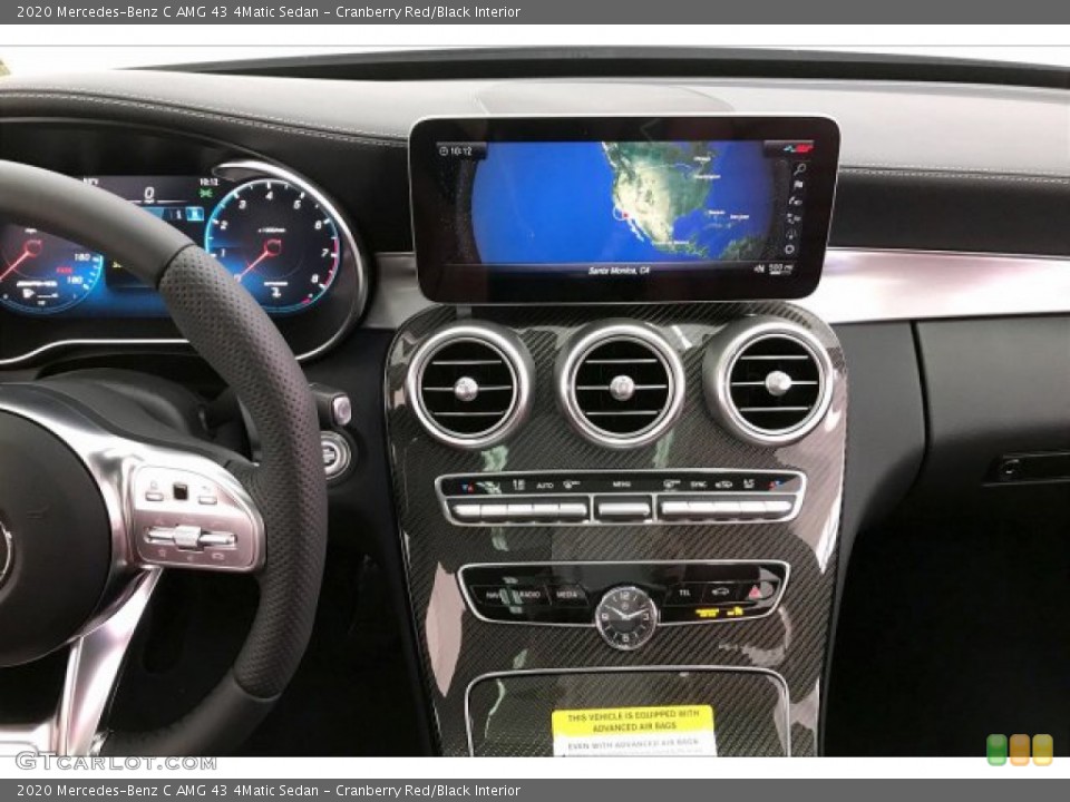 Cranberry Red/Black Interior Navigation for the 2020 Mercedes-Benz C AMG 43 4Matic Sedan #136618388