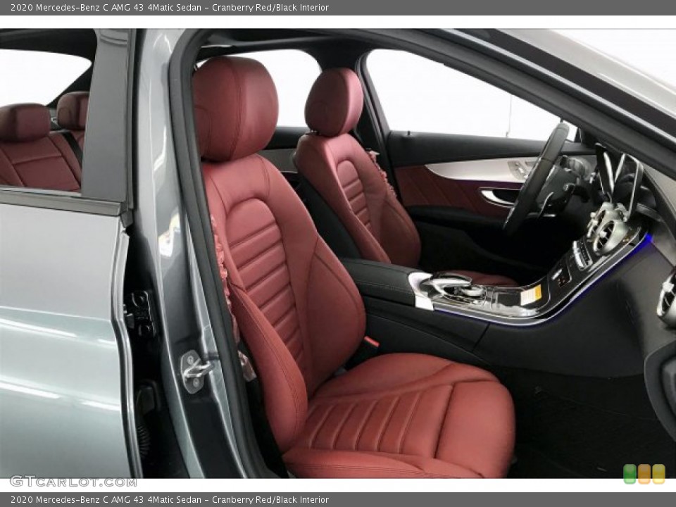 Cranberry Red/Black Interior Front Seat for the 2020 Mercedes-Benz C AMG 43 4Matic Sedan #136618397