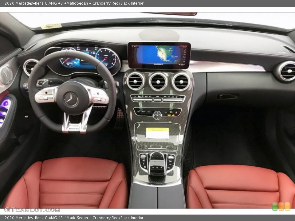 Cranberry Red/Black Interior Dashboard for the 2020 Mercedes-Benz C AMG 43 4Matic Sedan #136618550