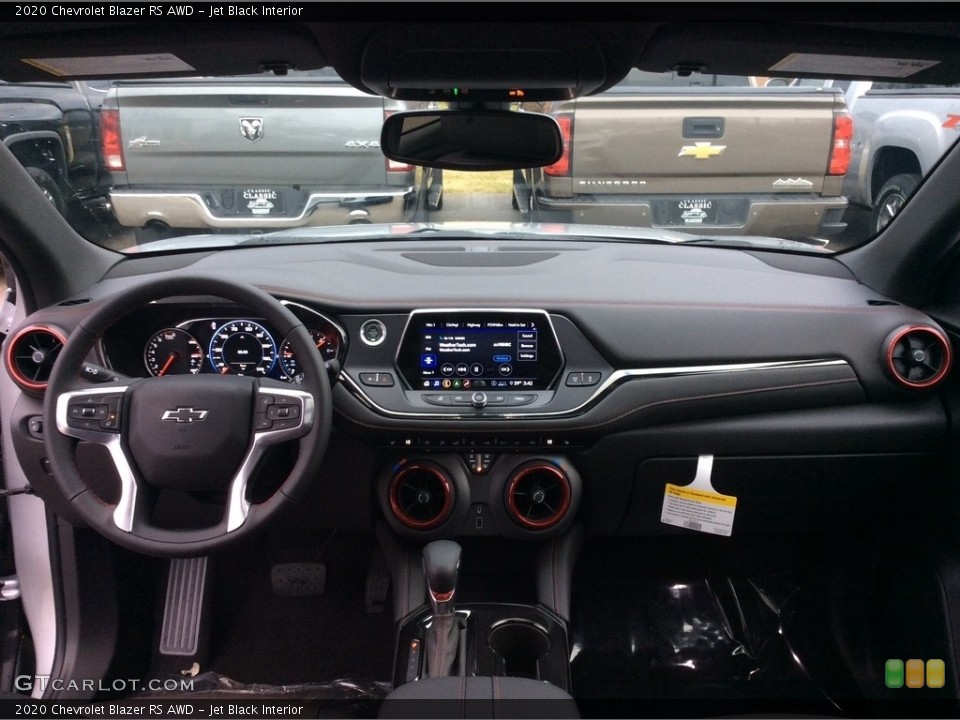 Jet Black Interior Dashboard for the 2020 Chevrolet Blazer RS AWD #136623186