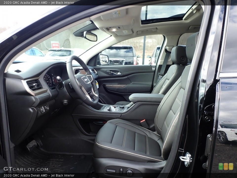 Jet Black Interior Front Seat for the 2020 GMC Acadia Denali AWD #136624599