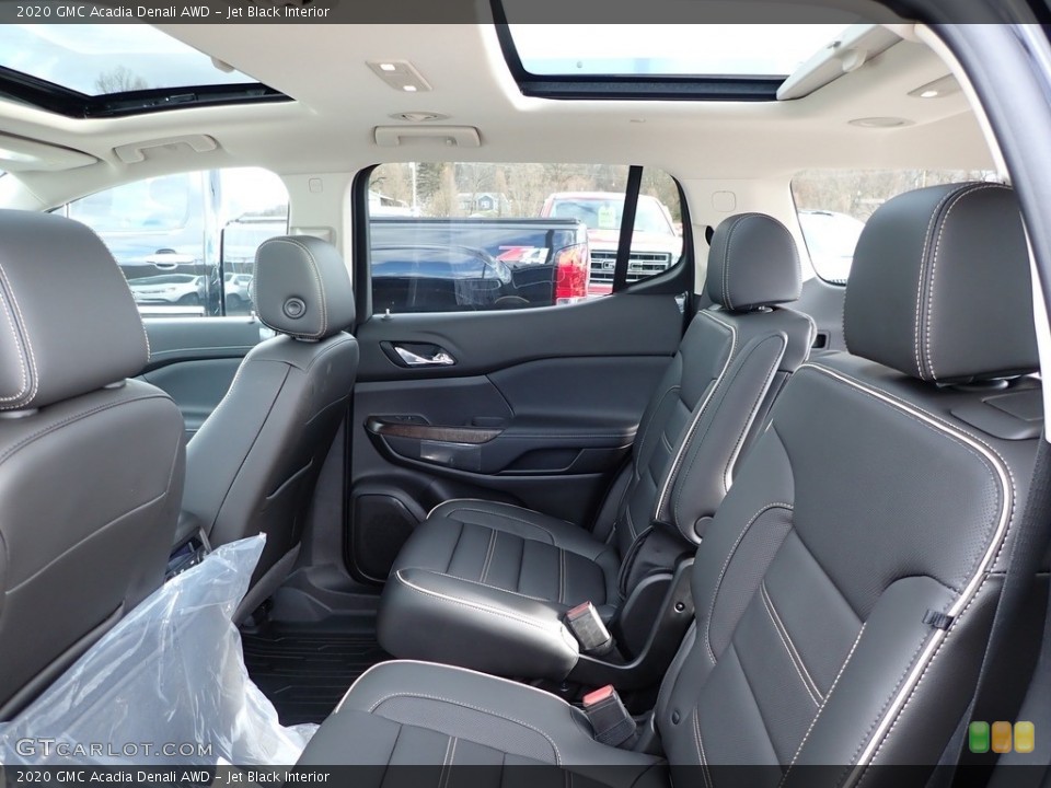Jet Black Interior Rear Seat for the 2020 GMC Acadia Denali AWD #136624628