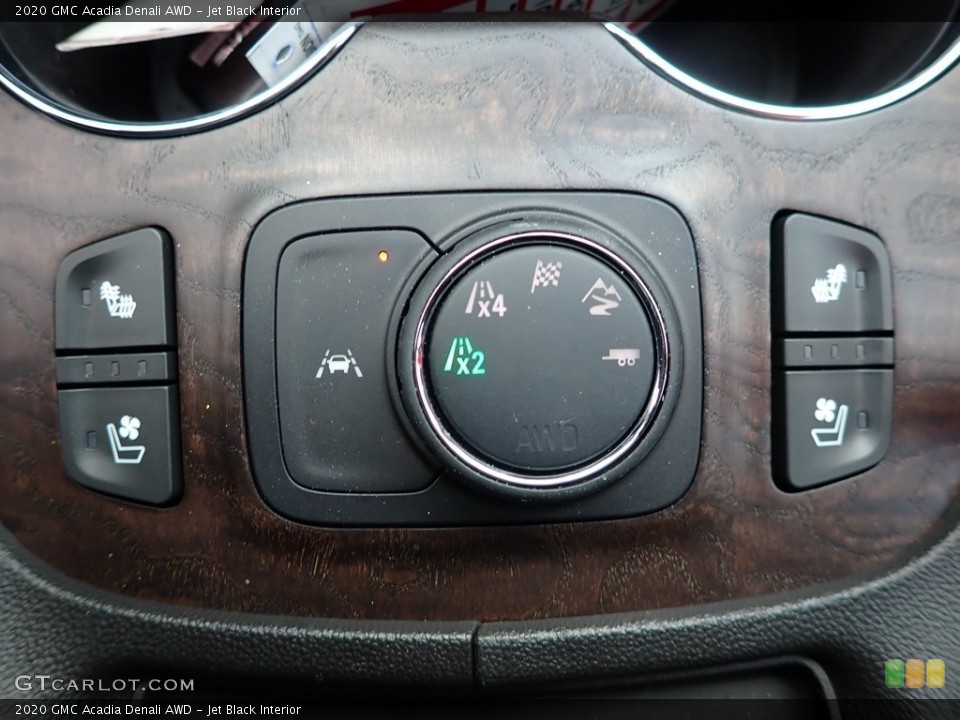 Jet Black Interior Controls for the 2020 GMC Acadia Denali AWD #136624710