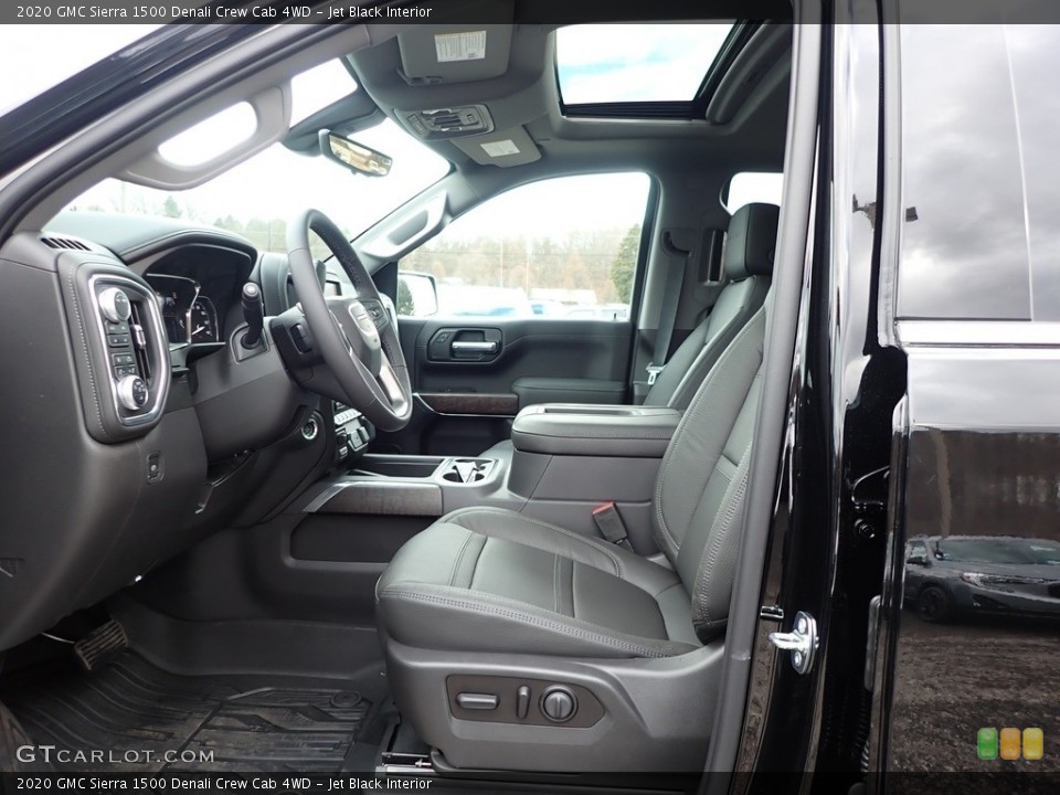 Jet Black Interior Photo for the 2020 GMC Sierra 1500 Denali Crew Cab 4WD #136625082