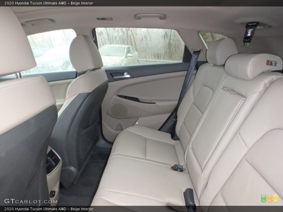 Beige Interior Rear Seat for the 2020 Hyundai Tucson Ultimate AWD #136626657