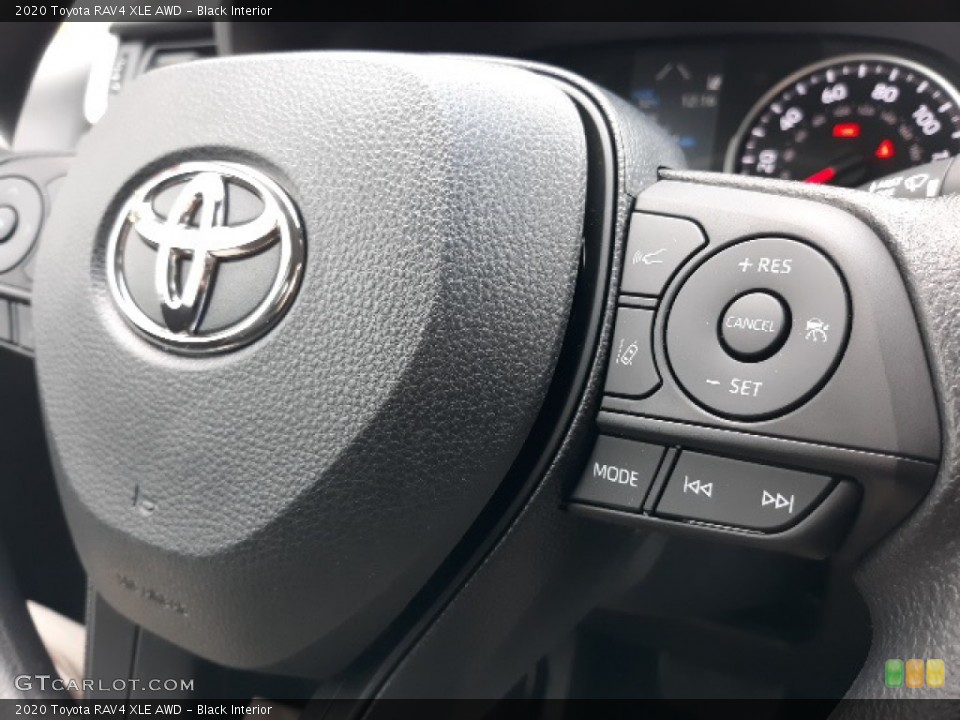 Black Interior Steering Wheel for the 2020 Toyota RAV4 XLE AWD #136627548