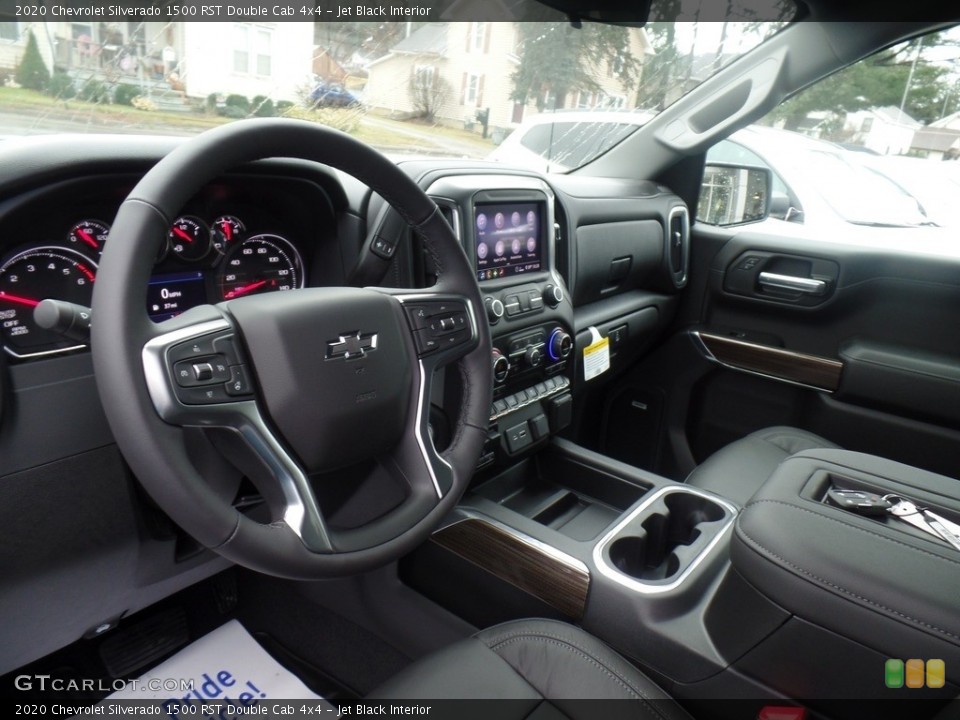 Jet Black Interior Dashboard for the 2020 Chevrolet Silverado 1500 RST Double Cab 4x4 #136629456