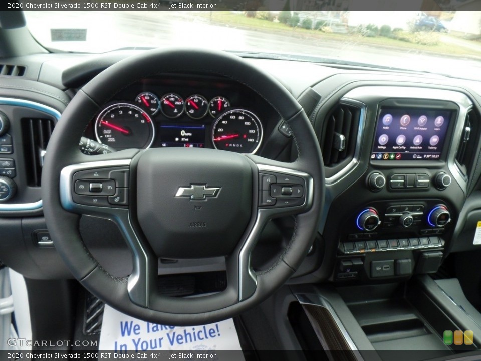 Jet Black Interior Steering Wheel for the 2020 Chevrolet Silverado 1500 RST Double Cab 4x4 #136629465
