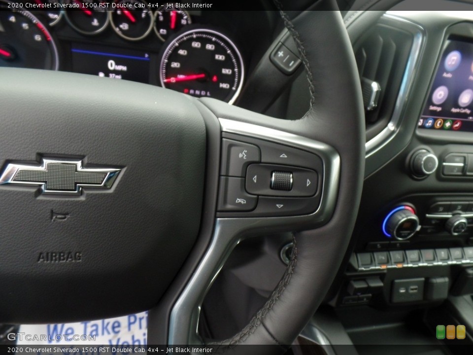 Jet Black Interior Steering Wheel for the 2020 Chevrolet Silverado 1500 RST Double Cab 4x4 #136629474