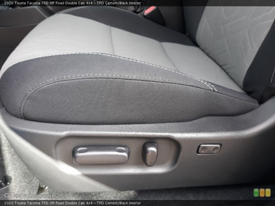 TRD Cement/Black Interior Front Seat for the 2020 Toyota Tacoma TRD Off Road Double Cab 4x4 #136629606