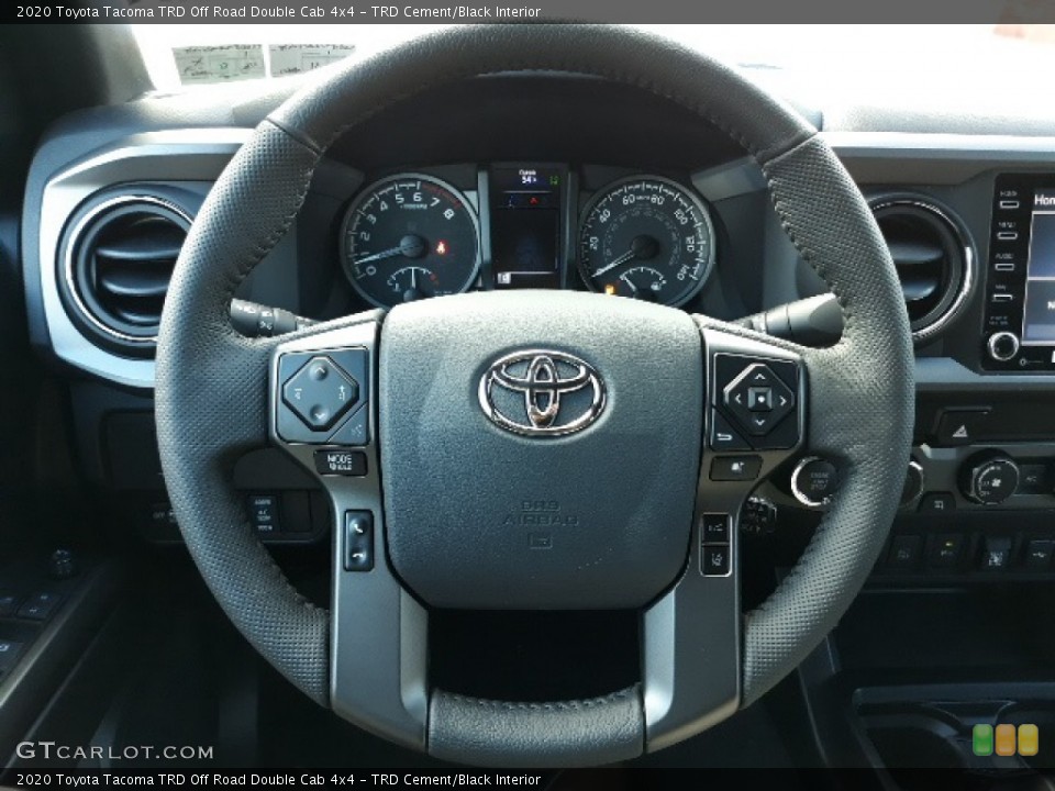 TRD Cement/Black Interior Steering Wheel for the 2020 Toyota Tacoma TRD Off Road Double Cab 4x4 #136629645