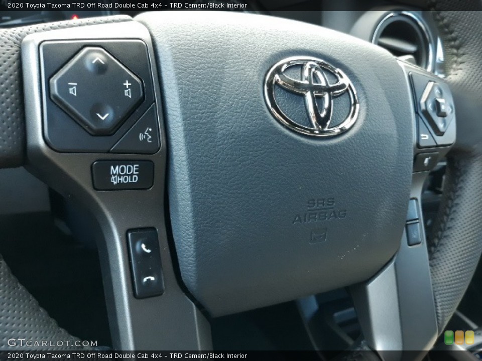 TRD Cement/Black Interior Steering Wheel for the 2020 Toyota Tacoma TRD Off Road Double Cab 4x4 #136629654