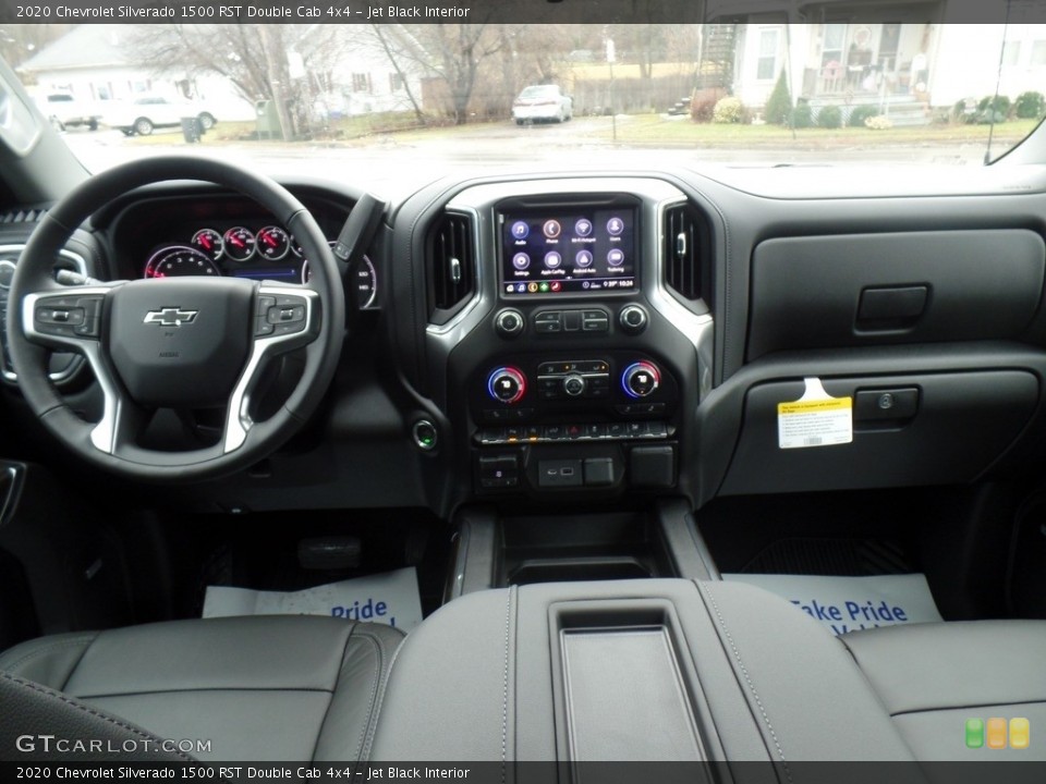Jet Black Interior Dashboard for the 2020 Chevrolet Silverado 1500 RST Double Cab 4x4 #136629660