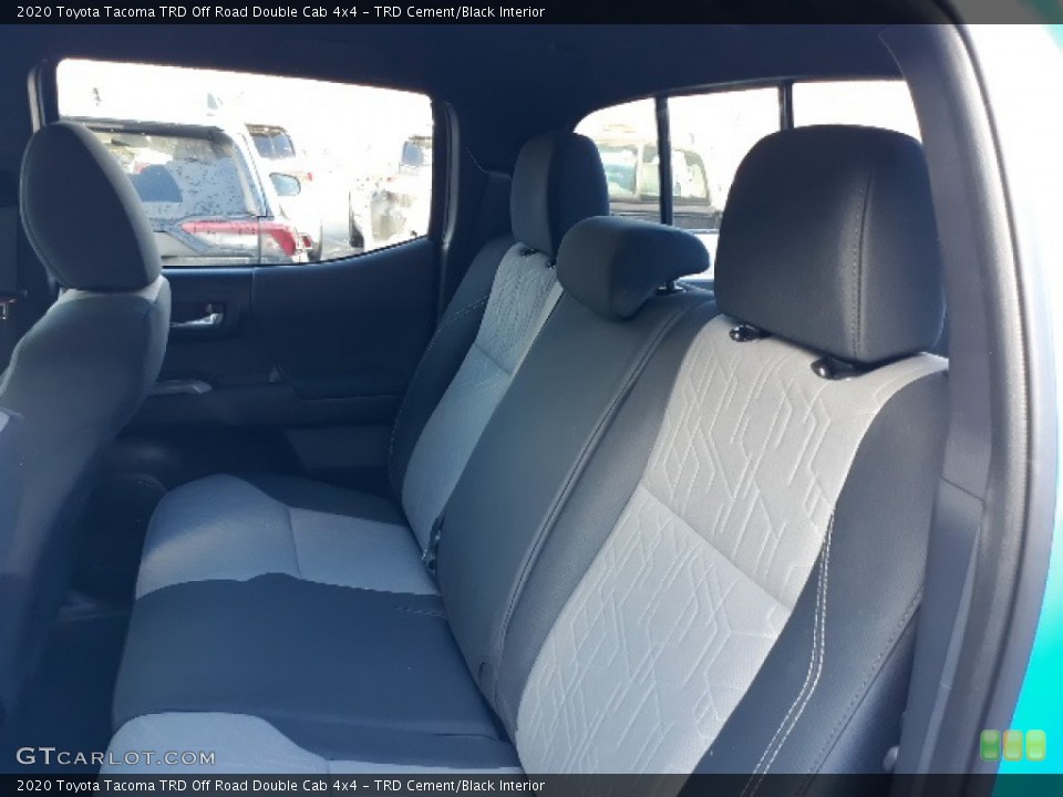 TRD Cement/Black Interior Rear Seat for the 2020 Toyota Tacoma TRD Off Road Double Cab 4x4 #136629681
