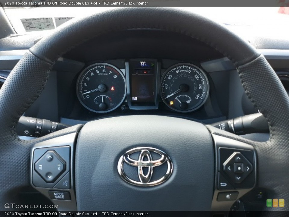 TRD Cement/Black Interior Steering Wheel for the 2020 Toyota Tacoma TRD Off Road Double Cab 4x4 #136629789
