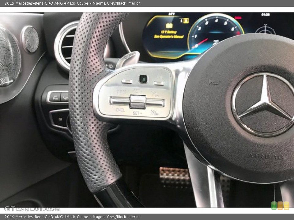 Magma Grey/Black Interior Steering Wheel for the 2019 Mercedes-Benz C 43 AMG 4Matic Coupe #136631560