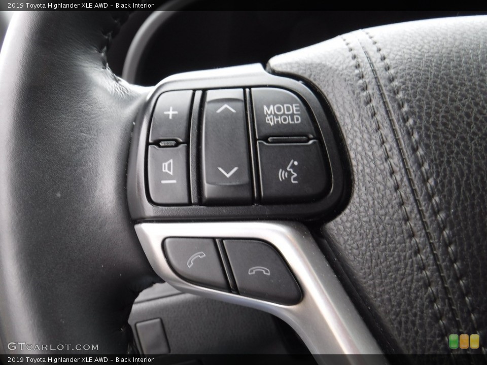 Black Interior Steering Wheel for the 2019 Toyota Highlander XLE AWD #136633051