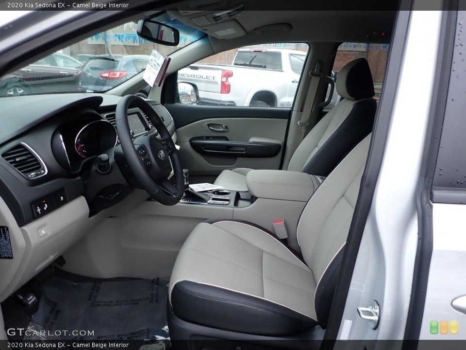 Camel Beige Interior Front Seat for the 2020 Kia Sedona EX #136635418