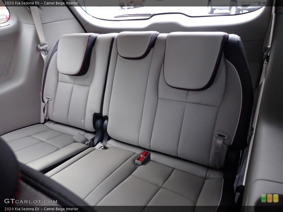 Camel Beige Interior Rear Seat for the 2020 Kia Sedona EX #136635463
