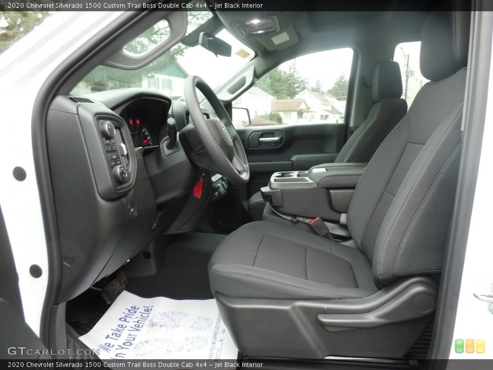 Jet Black Interior Front Seat for the 2020 Chevrolet Silverado 1500 Custom Trail Boss Double Cab 4x4 #136637326