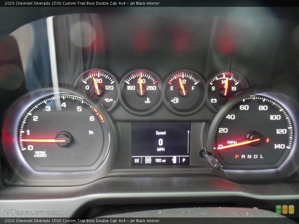 Jet Black Interior Gauges for the 2020 Chevrolet Silverado 1500 Custom Trail Boss Double Cab 4x4 #136637470