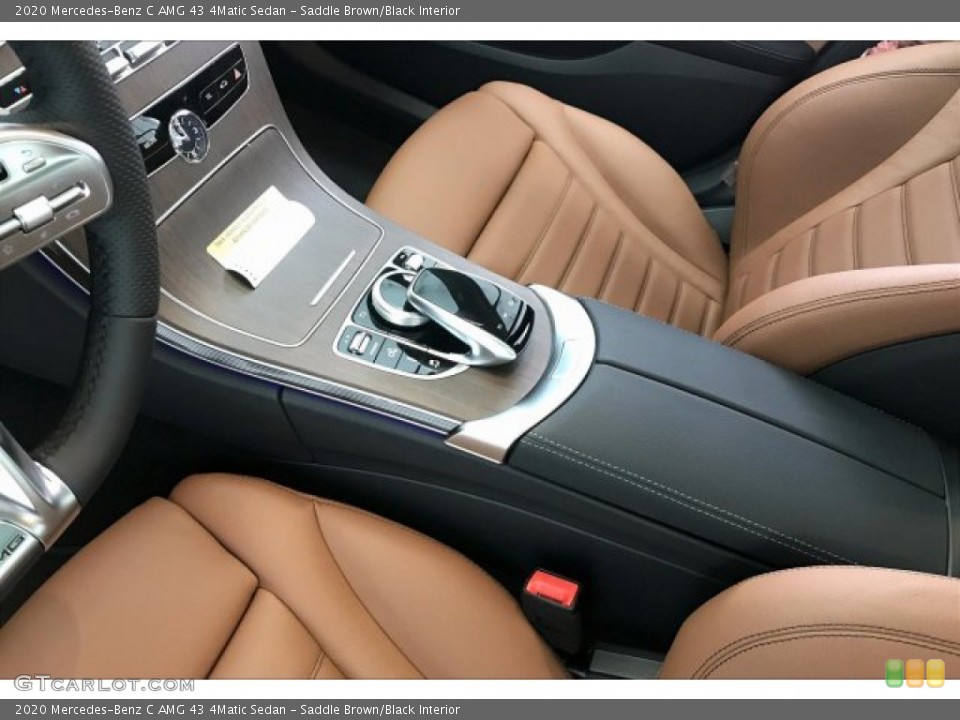 Saddle Brown/Black Interior Controls for the 2020 Mercedes-Benz C AMG 43 4Matic Sedan #136644622