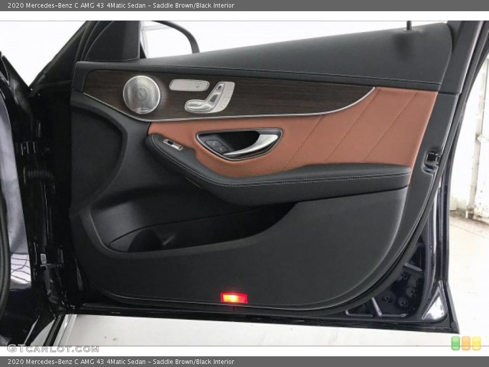 Saddle Brown/Black Interior Door Panel for the 2020 Mercedes-Benz C AMG 43 4Matic Sedan #136644682