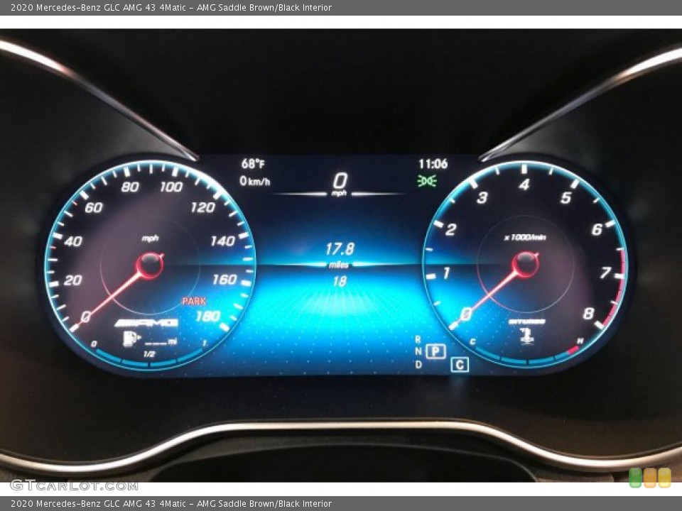 AMG Saddle Brown/Black Interior Gauges for the 2020 Mercedes-Benz GLC AMG 43 4Matic #136645096