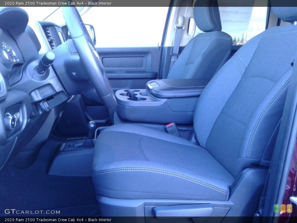 Black Interior Front Seat for the 2020 Ram 2500 Tradesman Crew Cab 4x4 #136647661