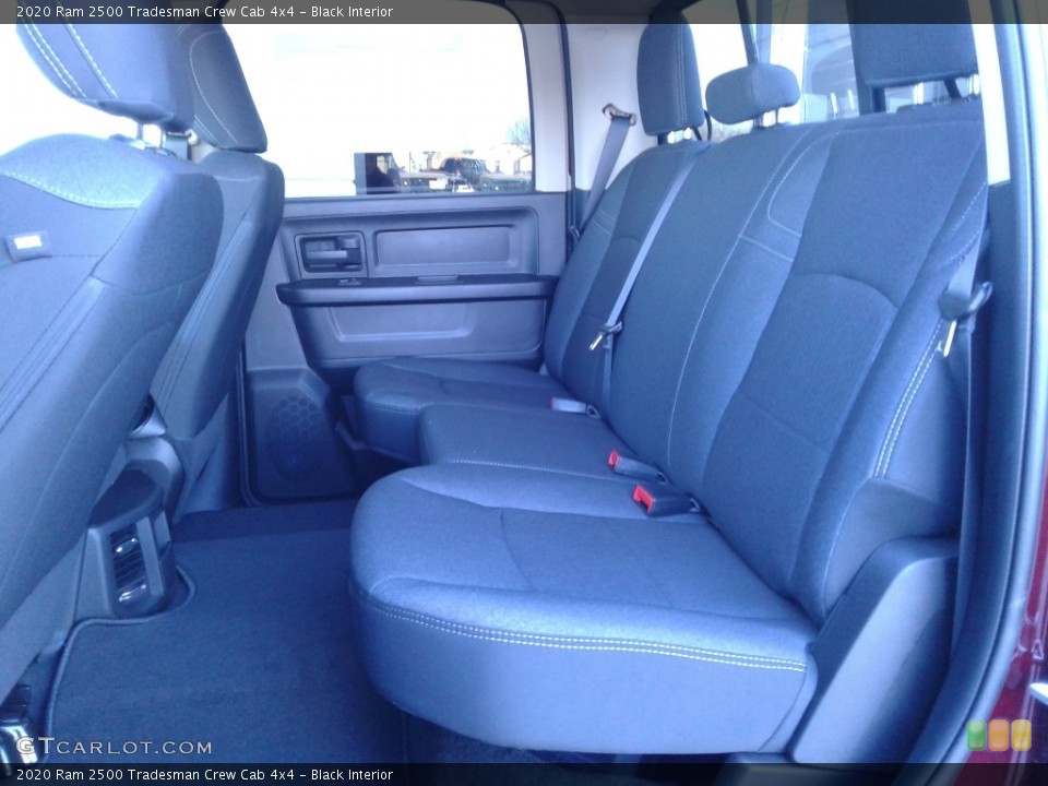 Black Interior Rear Seat for the 2020 Ram 2500 Tradesman Crew Cab 4x4 #136647721
