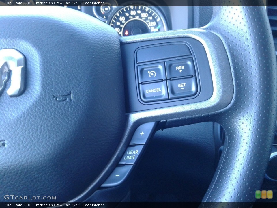 Black Interior Steering Wheel for the 2020 Ram 2500 Tradesman Crew Cab 4x4 #136647865