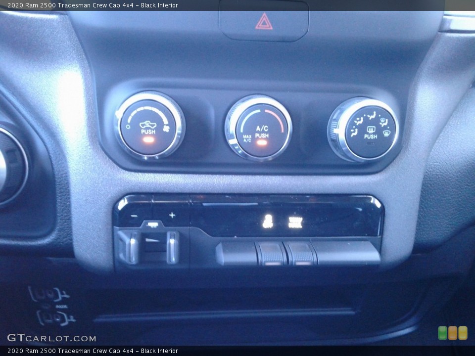 Black Interior Controls for the 2020 Ram 2500 Tradesman Crew Cab 4x4 #136648015