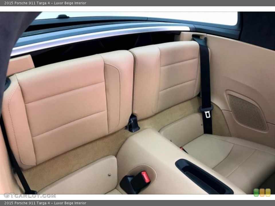 Luxor Beige Interior Rear Seat for the 2015 Porsche 911 Targa 4 #136648221