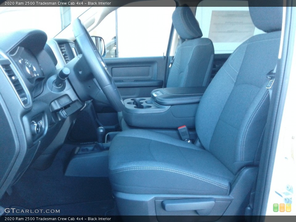 Black Interior Front Seat for the 2020 Ram 2500 Tradesman Crew Cab 4x4 #136648528