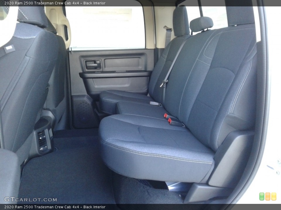Black Interior Rear Seat for the 2020 Ram 2500 Tradesman Crew Cab 4x4 #136648616