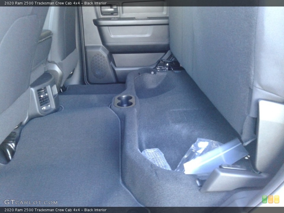 Black Interior Rear Seat for the 2020 Ram 2500 Tradesman Crew Cab 4x4 #136648651