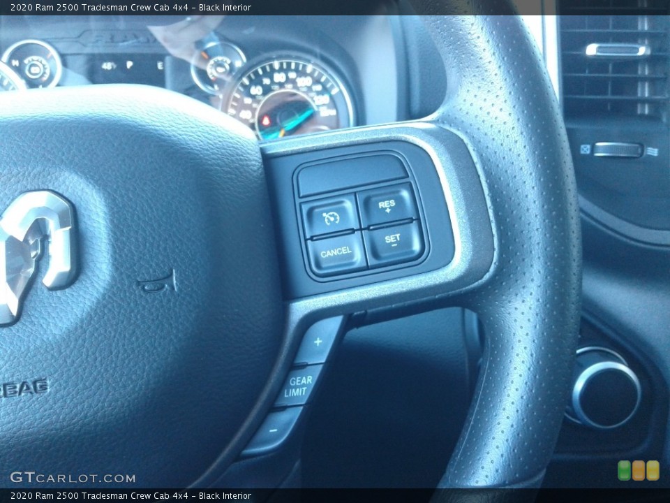 Black Interior Steering Wheel for the 2020 Ram 2500 Tradesman Crew Cab 4x4 #136648774