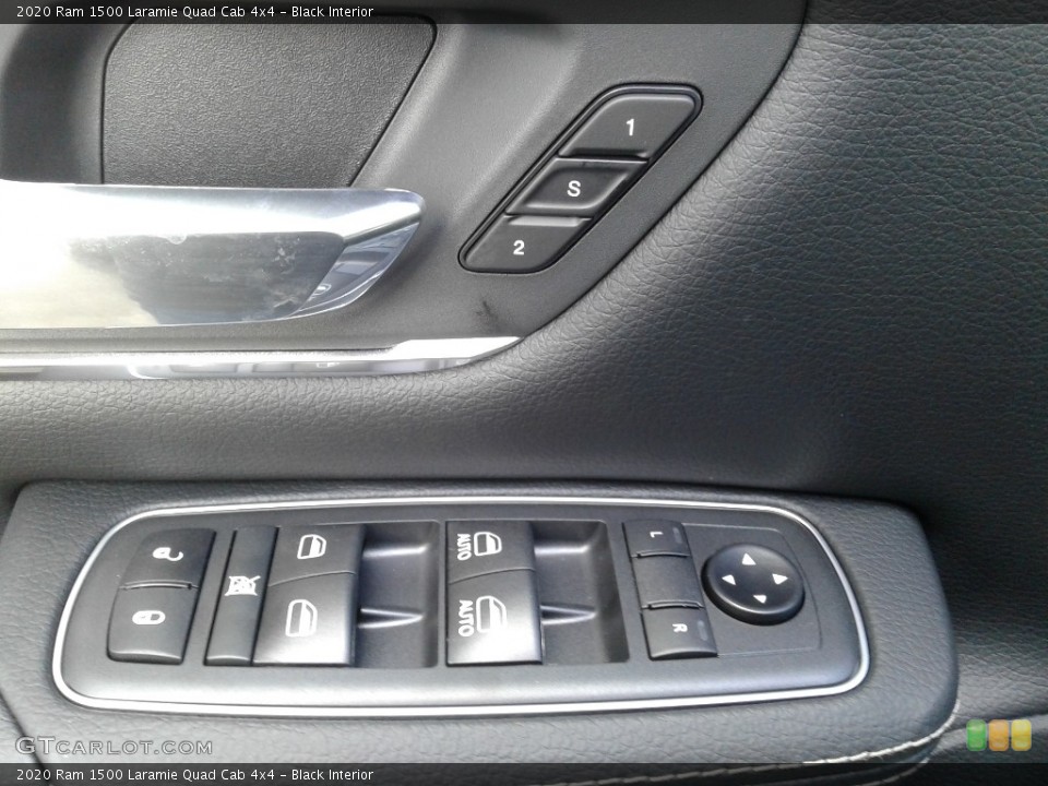 Black Interior Controls for the 2020 Ram 1500 Laramie Quad Cab 4x4 #136649407