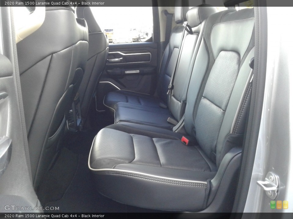 Black Interior Rear Seat for the 2020 Ram 1500 Laramie Quad Cab 4x4 #136649572