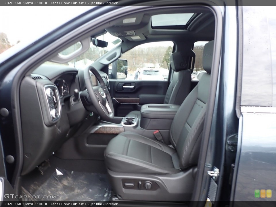 Jet Black Interior Front Seat for the 2020 GMC Sierra 2500HD Denali Crew Cab 4WD #136655921