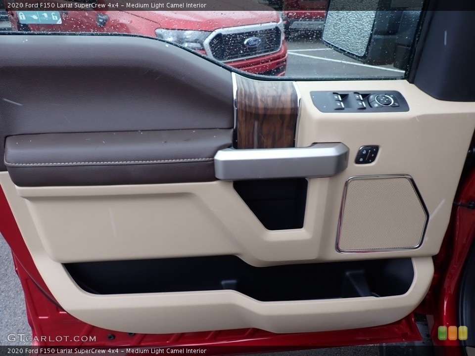 Medium Light Camel Interior Door Panel for the 2020 Ford F150 Lariat SuperCrew 4x4 #136657073