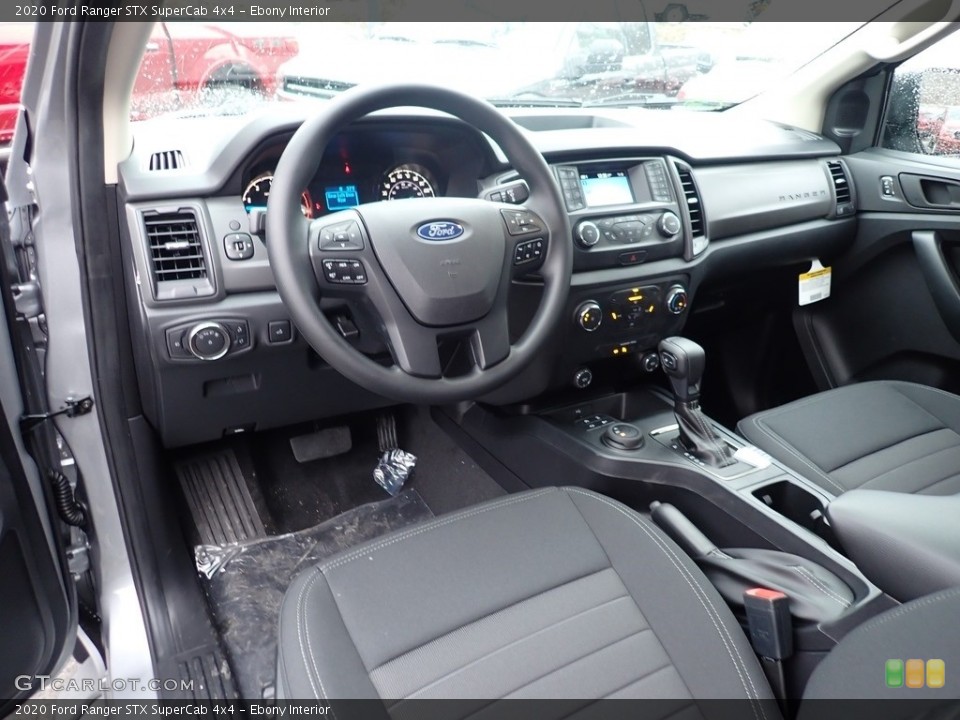 Ebony Interior Photo for the 2020 Ford Ranger STX SuperCab 4x4 #136658252