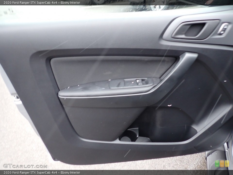 Ebony Interior Door Panel for the 2020 Ford Ranger STX SuperCab 4x4 #136658276